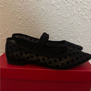 Kelly & Katie Black Polka Dot Flats